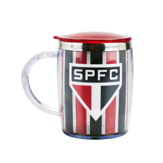 Caneca Térmica Com Tampa 450ml São Paulo FC