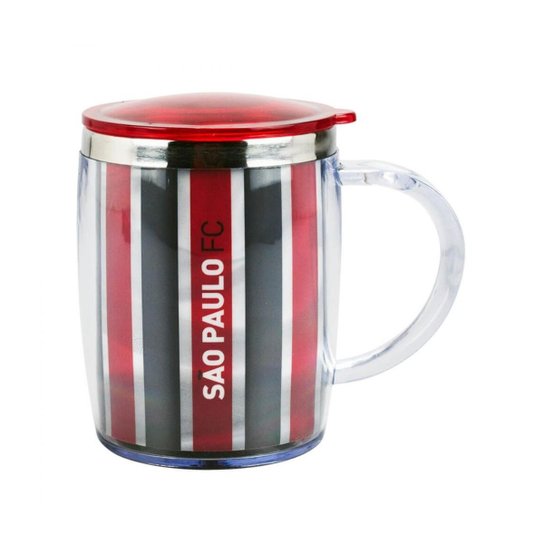 Caneca Térmica Com Tampa 450ml São Paulo FC