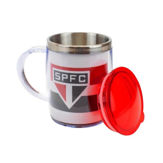 Caneca Térmica Com Tampa 450ml - São Paulo