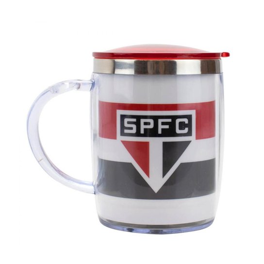 Caneca Térmica Com Tampa 450ml - São Paulo
