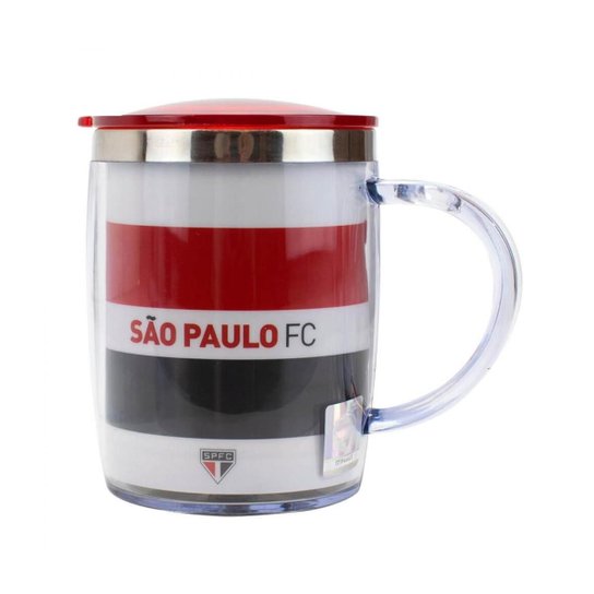 Caneca Térmica Com Tampa 450ml - São Paulo