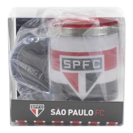 Caneca Térmica Tampa 450ml São Paulo Listras