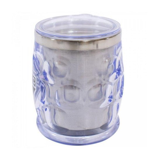 Caneca Térmica Transparente Com Tampa 500ml - São Paulo SPFC