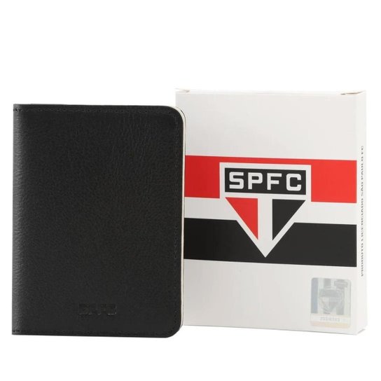 Carteira de Couro São Paulo 2005 Preto