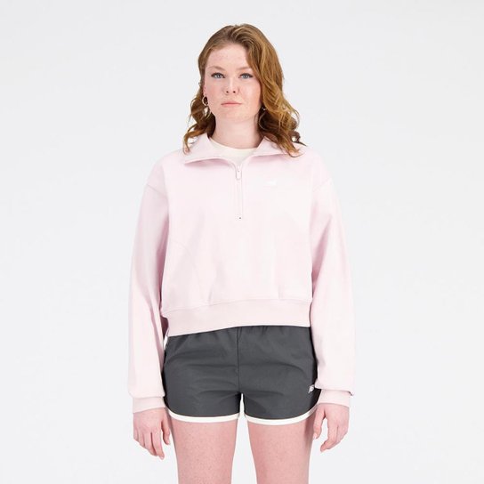 Casaco Athletics 1/2 Zíper Feminino