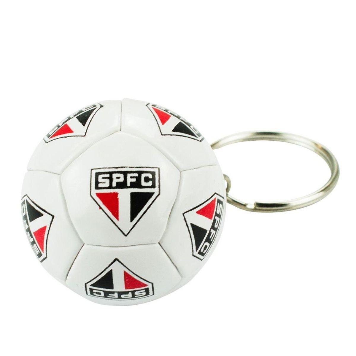 Chaveiro Bola Futebol 4cm - São Paulo — foto 2