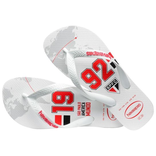 Chinelo Havaianas Kids Top Times Brasileiros Original Sao Paulo