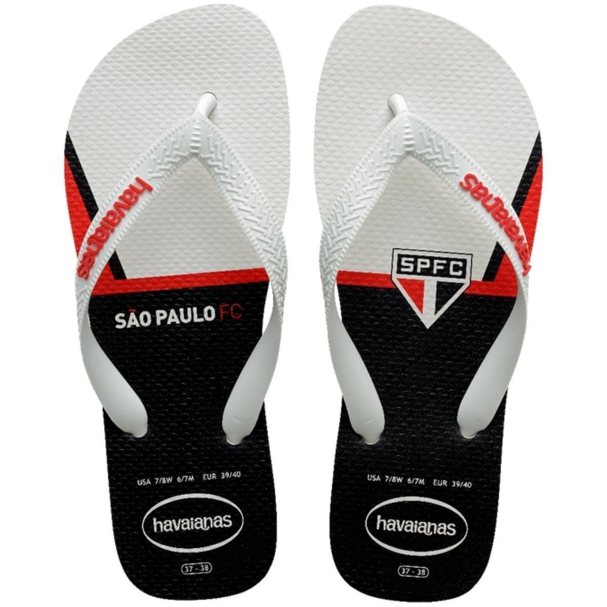 Chinelo Havaianas Masculino Top Times FC São Paulo Original Loja