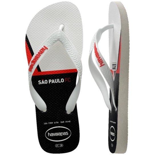 Chinelo Havaianas Masculino Top Times FC São Paulo Original