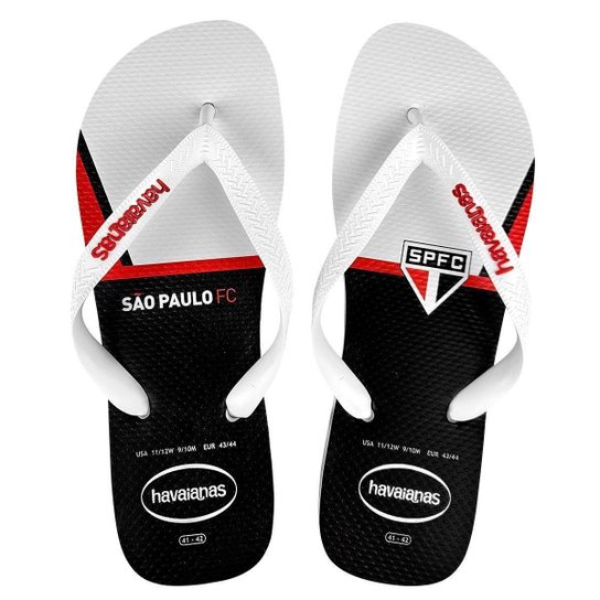 Chinelo Havaianas® São Paulo Top Times Futebol Original