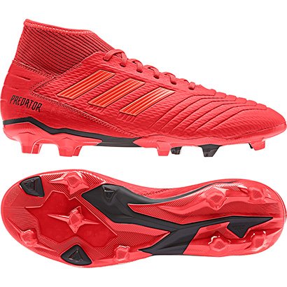 adidas Predator レッド FGシューズ Chuteira Predator League Firm/Multi-Ground Infantil - Vermelho