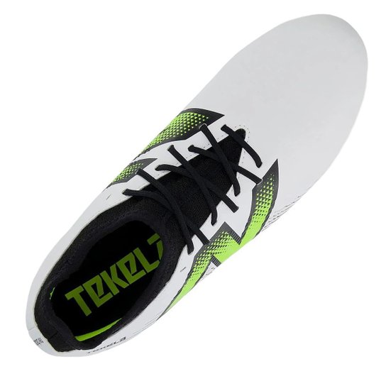 Chuteira Campo New Balance Teklea Magique V4+ Masculino Branco