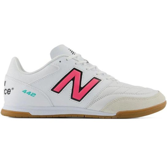 Chuteira Futsal New Balance 442 V2 Team IN Branca Masculina
