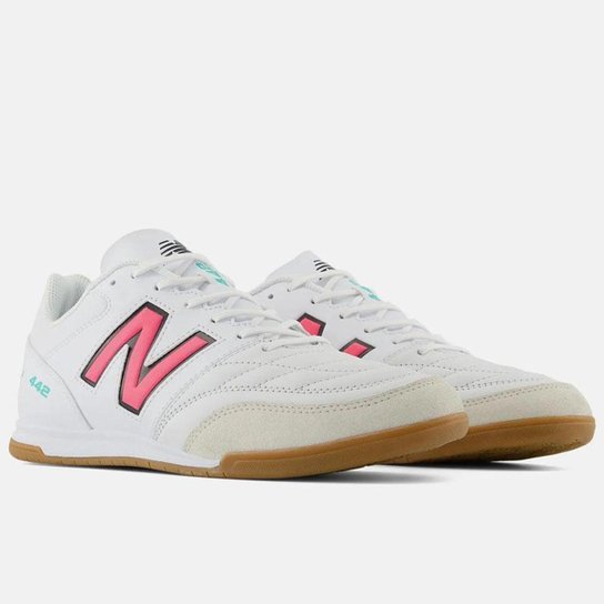 Chuteira Futsal New Balance 442 V2 Team IN Branca Masculina
