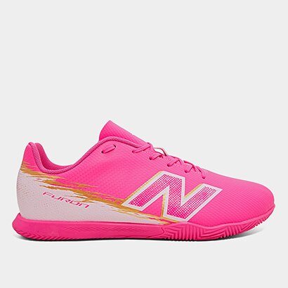 Chuteira Futsal New Balance Furon Unissex - Rosa+Bege