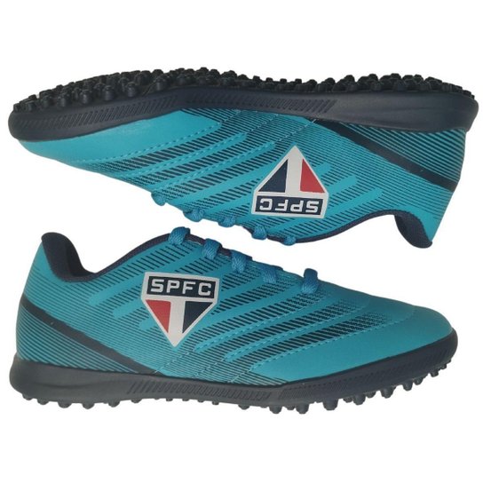 Chuteira Infantil São Paulo OXN Speed 4 Society Pro Pvc