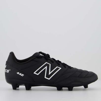 Chuteira New Balance 442 V2 Academy FG Campo Preta - Preto
