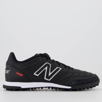 Chuteira New Balance 442 V2 Team TF Society Preta
