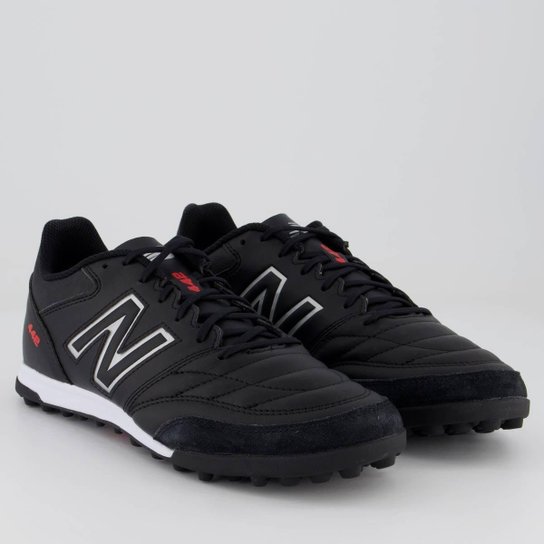 Chuteira New Balance 442 V2 Team TF Society Preta