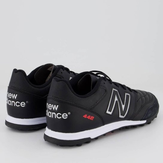 Chuteira New Balance 442 V2 Team TF Society Preta