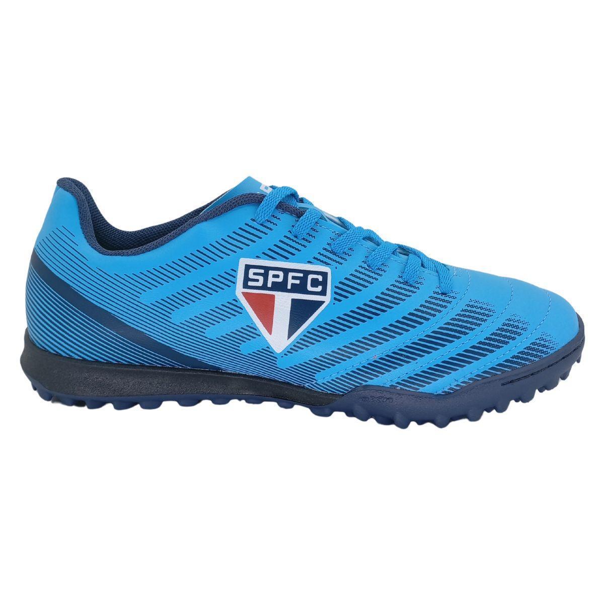 Chuteira Society Speed 4 São Paulo Adulto Cor:;Tamanho:39;Genero:Masculino