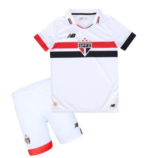 Conjunto New Balance São Paulo 2024/25 Infantil - Branco 4