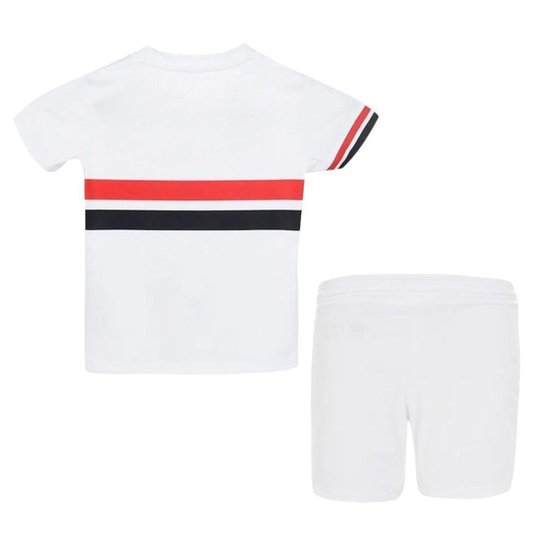 Conjunto New Balance São Paulo I 2025/26 Infantil - Branco 6
