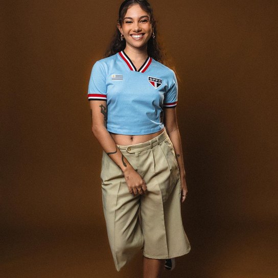 Cropped São Paulo Ídolos Uruguaios Feminina