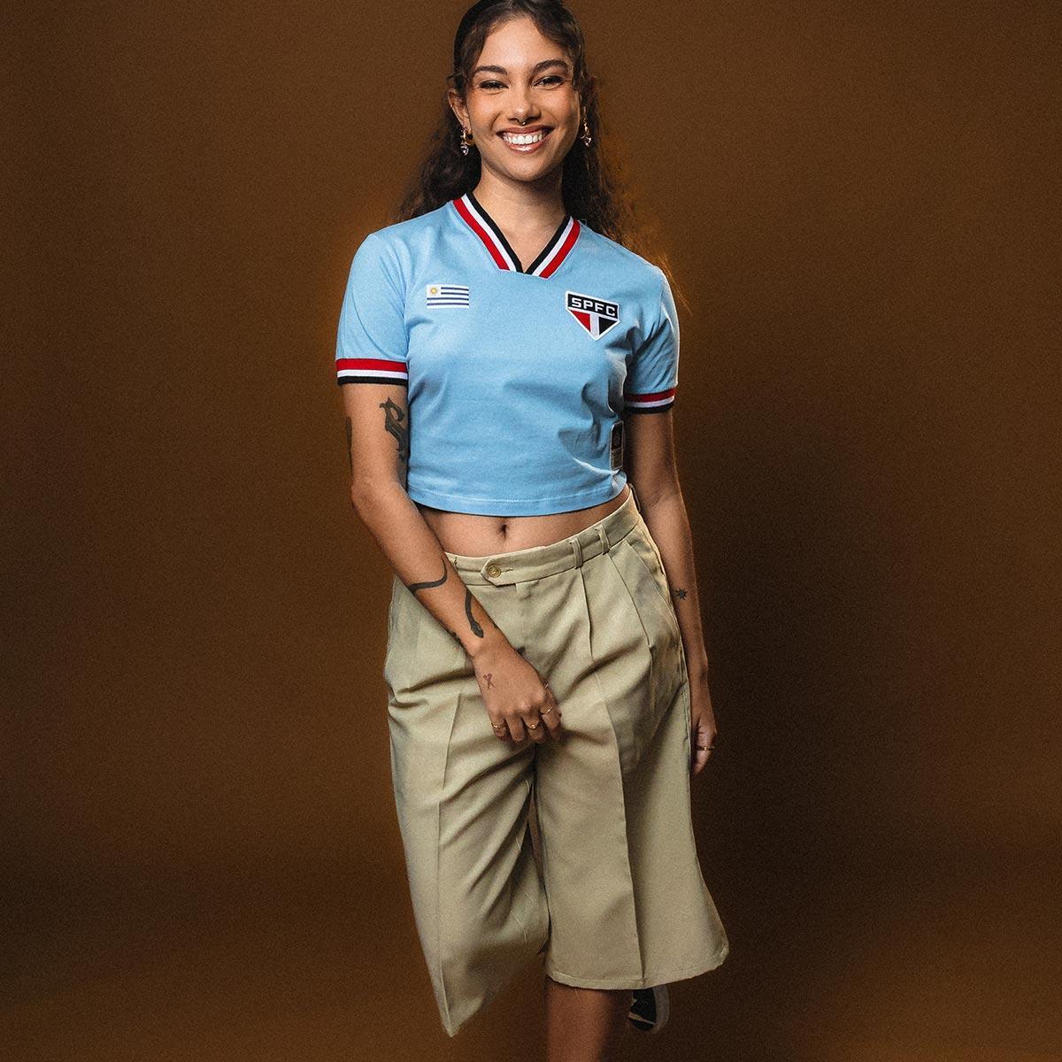 Cropped São Paulo Ídolos Uruguaios Feminina — foto 2