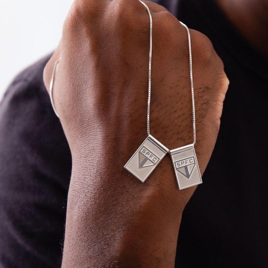 Escapulário São Paulo Escudos em Prata 925