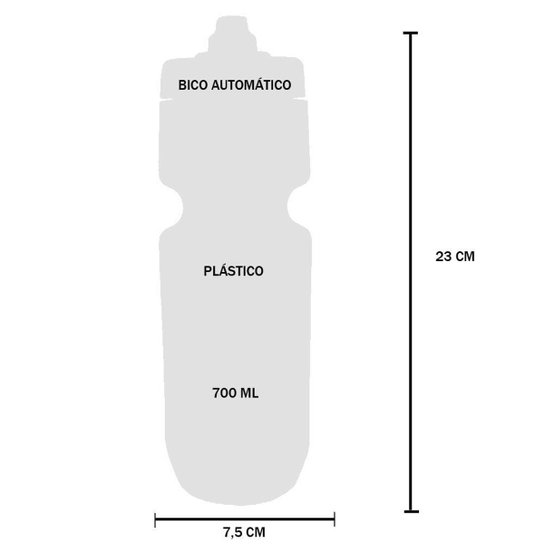 Garrafa Água Squeeze do São Paulo 700 ml Bico Automático