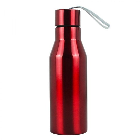Garrafa Inox Tampa Rosqueável Cordão São Paulo Tricolor 600ml