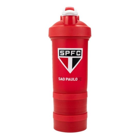 Garrafa Shakeira Mola 2 Compartimentos 500ml São Paulo