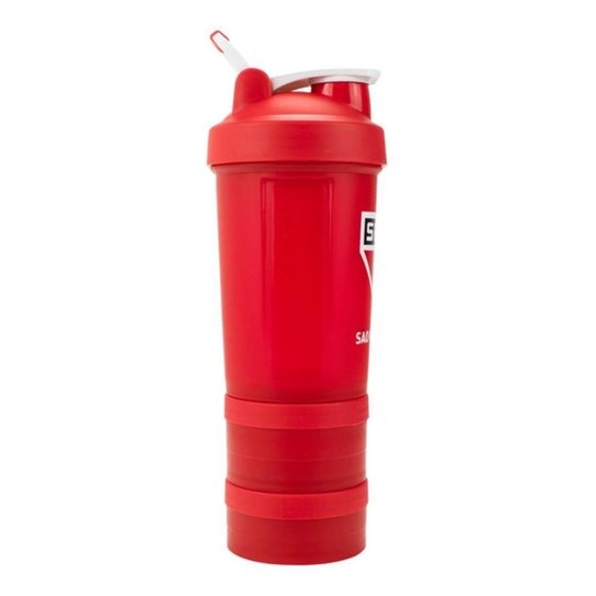 Garrafa Shakeira Mola 2 Compartimentos 500ml São Paulo