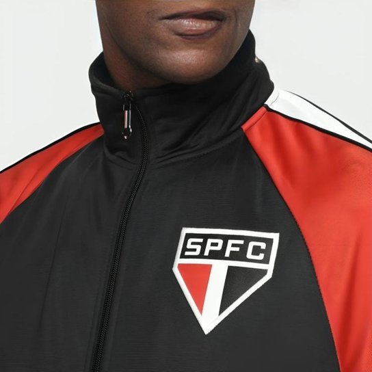 Jaqueta Blusa São Paulo FC Trilobal Masculina Oficial Licenciada Escudo Símbolo Emblema Logo Bordado