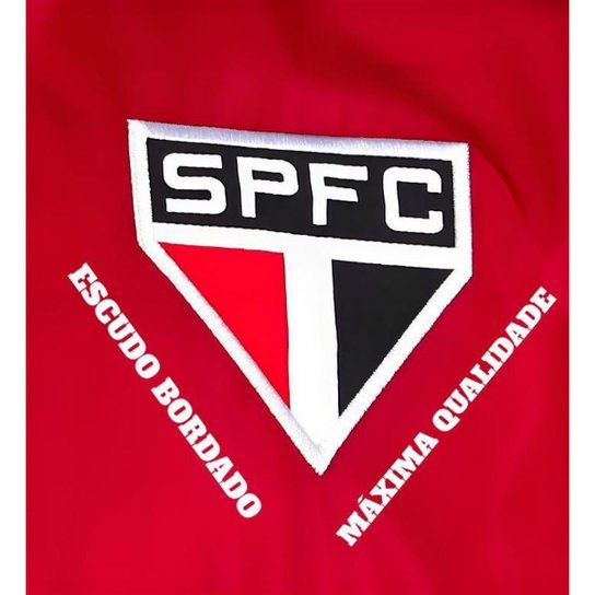 Jaqueta Blusa São Paulo FC Trilobal Masculina Oficial Licenciada Escudo Símbolo Emblema Logo Bordado