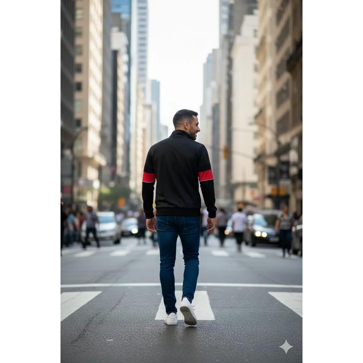 Jaqueta Blusa São Paulo SPFC Oficial Licenciada Masculina Trilobal James Escudo Bordado — foto 3