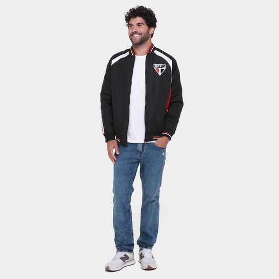 Jaqueta Bomber São Paulo Striped Masculina