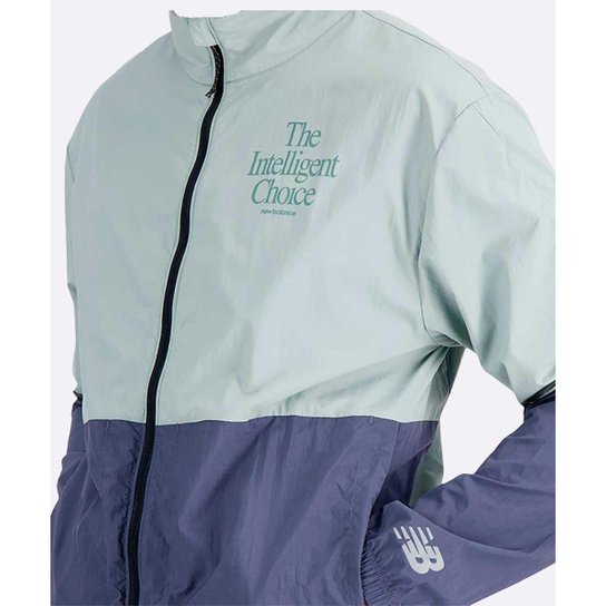 Jaqueta Corta Vento New Balance Impact Run Masculina Verde