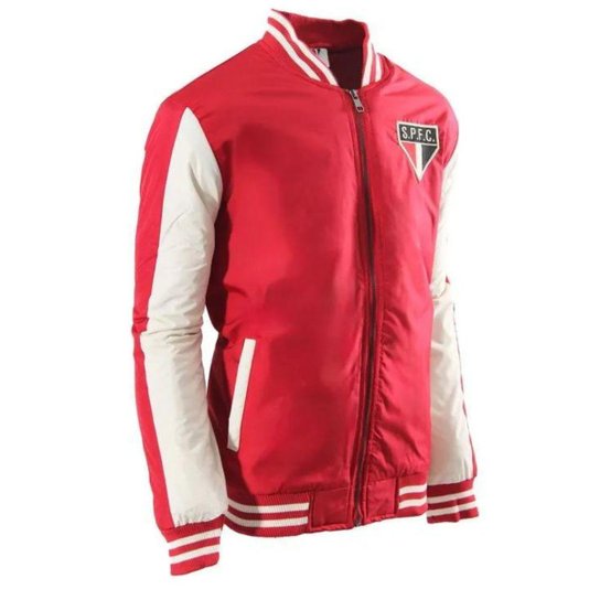 Jaqueta Masculino Bomber Casaco São Paulo Vermelho Oficial SPR
