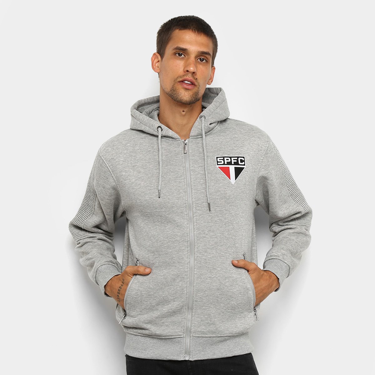 Moletom Jaqueta Masculina Sao Paulo Jaqueta Moletom São Paulo Fc