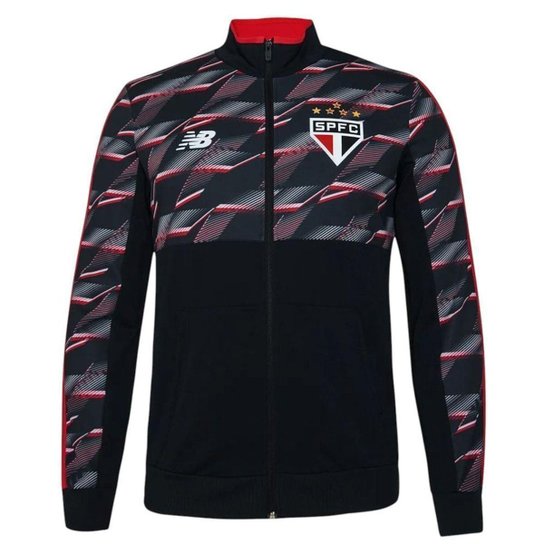 Jaqueta New Balance São Paulo Pré Jogo 2024/25 Masculina - Preto 2GG