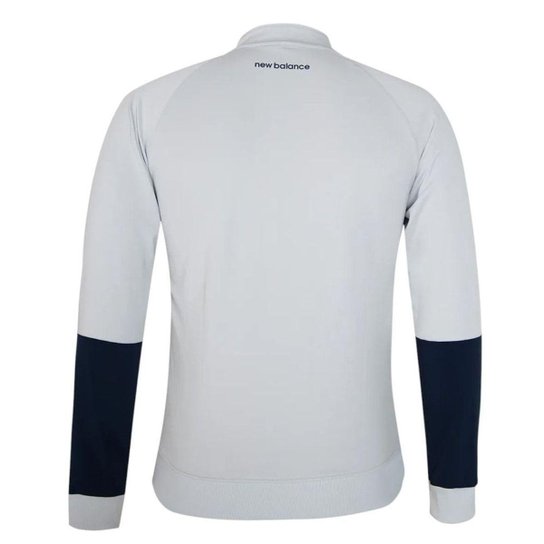 Jaqueta New Balance São Paulo Viagem 2024/25 Masculina - Cinza e Marinho 2GG