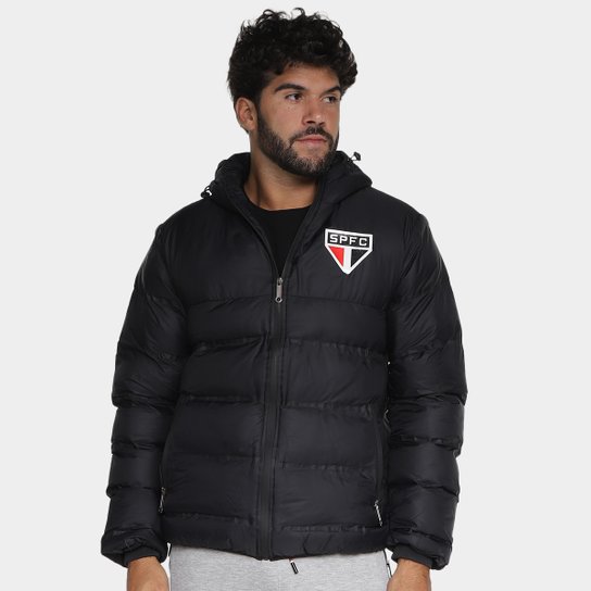 Jaqueta Puffer São Paulo Com Capuz Masculina