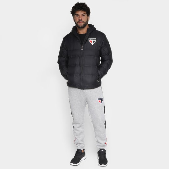 Jaqueta Puffer São Paulo Com Capuz Masculina