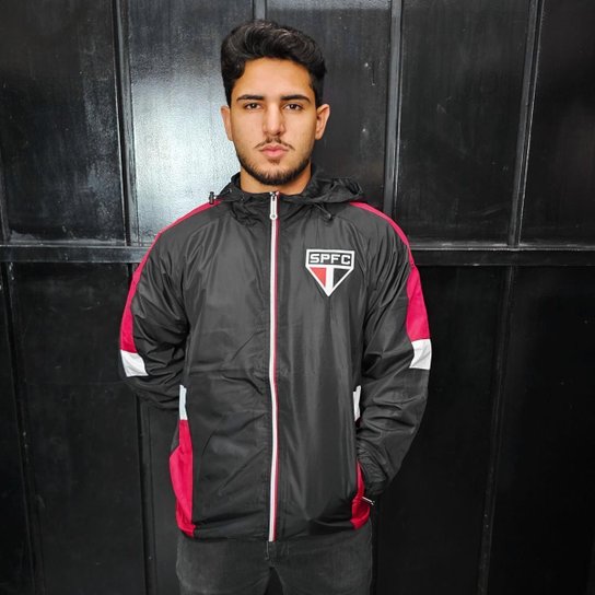 Jaqueta São Paulo Quebra Vento SPFC - Masculino Tamanho:GG;Cor:;Gênero:Masculino
