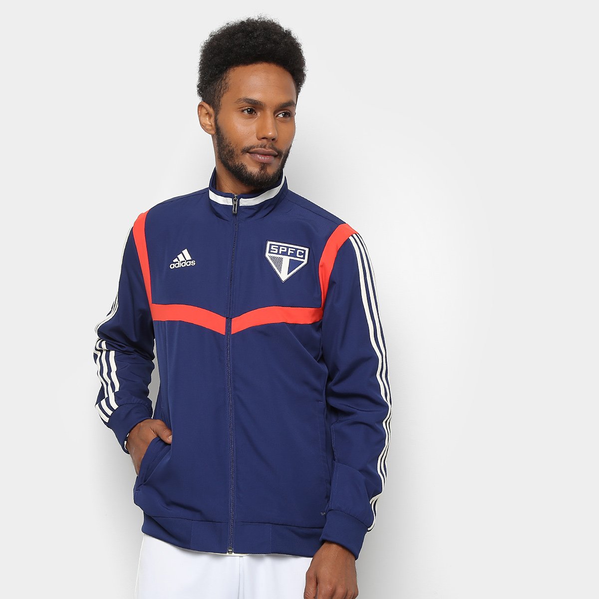 Jaqueta Moletom Treino Moletom Adidas SÃo Paulo Jaqueta São Paulo