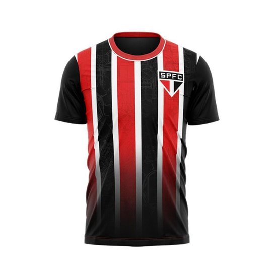 Kit 2 Camisas São Paulo Stencil + Romper - Masculino Tamanho:P;Cor:;Gênero:Masculino