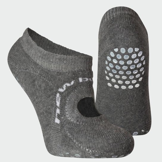 Kit 3 Meias Sapatilha Pilates com Sola Antiderrapante New Balance