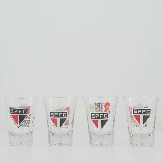 Kit 4 Copos Dose São Paulo